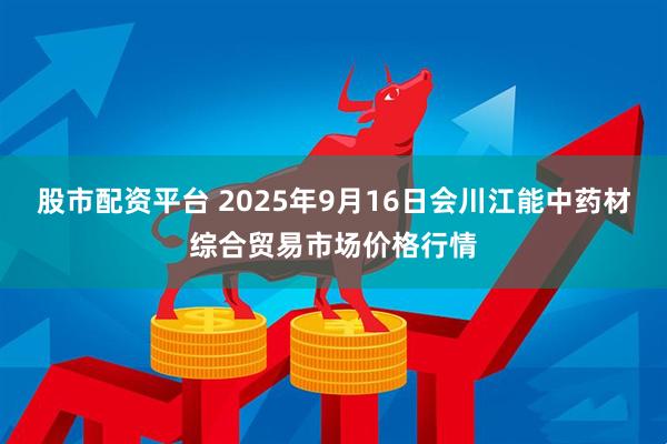股市配资平台 2025年9月16日会川江能中药材综合贸易市场价格行情